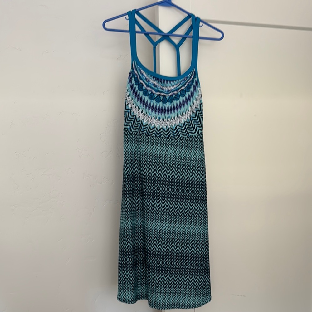 Prana Blue Sleeveless Dress